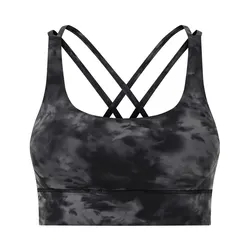 Sport High Quality Stretchy Breathable Soft Smooth Seamless Running Bra Tops CrissCross Yoga Sports Bra