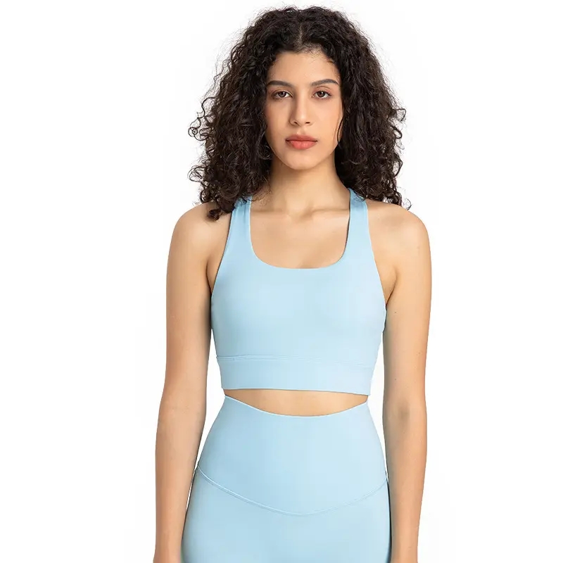 Double Yarn High Quality Stretchy Soft Fitness Yoga Bra OEM Sports Bras Women