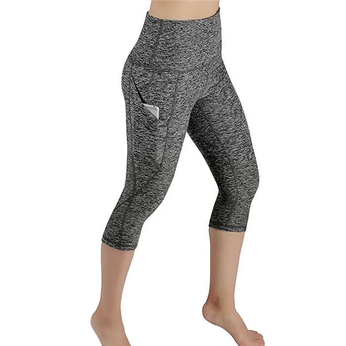 Yoga Capris Breathable Quick Dry gym leggins women fitness Correction Workout Leggings with Pockets